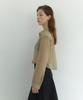 Geunonoi Organza Crop Shirt (Beige)