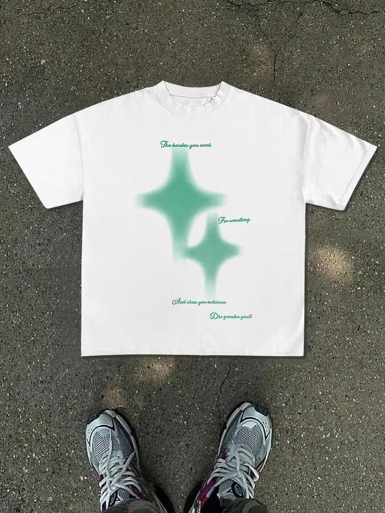 2026 New Summer Unisex Loosefitting Crew Neck Tshirt with Dropped Shoulders Casual Trendy and Fashionable Street Style