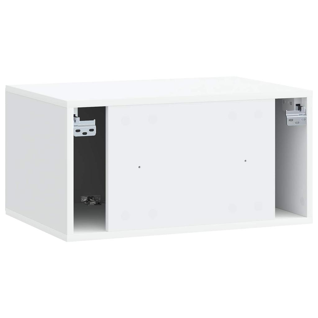 Wall Mounted TV Cabinet 59.5 x 41 x 30 cm White Engineered Wood