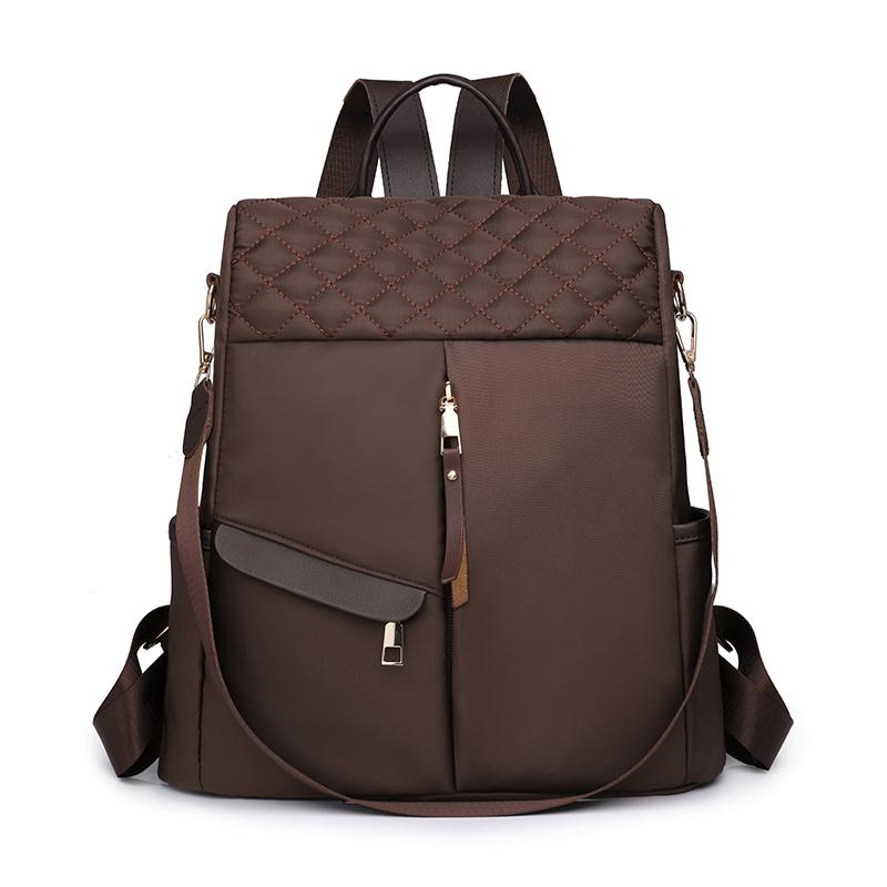 Oxford Zipper Backpack for Women Sewing Thread Backpacks Anti Theft Bags High Quality Free Shipping Fashion