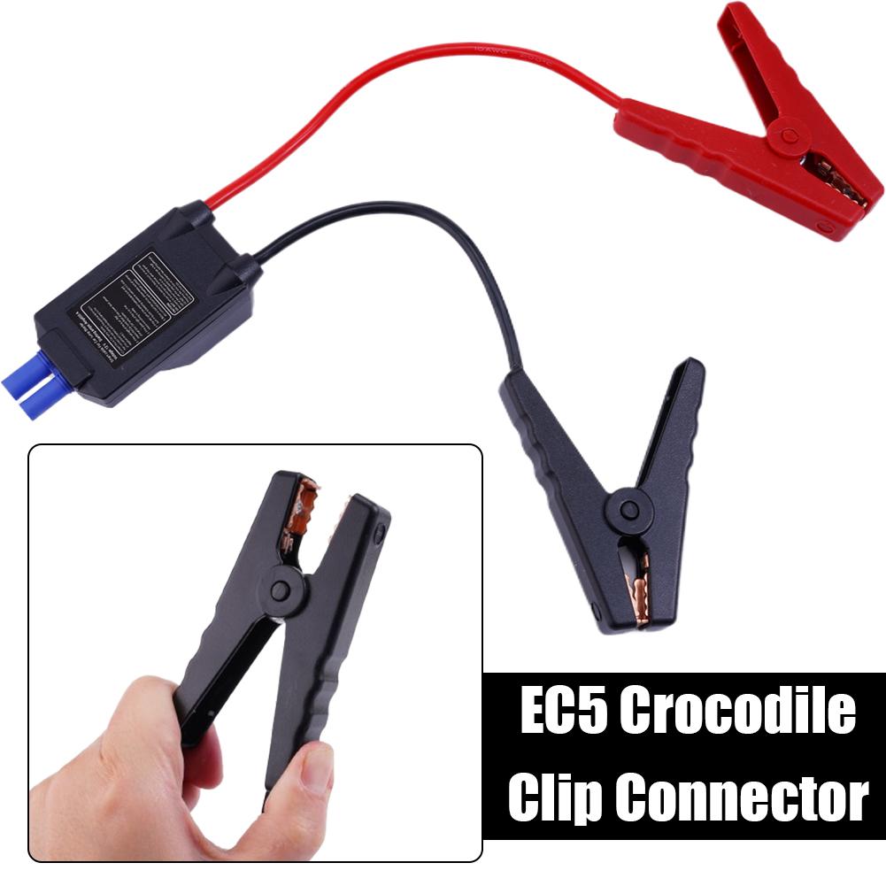 12V Jump Starter Alligator Clip For Car Trucks Emergency Battery Jump Cable Clamps With EC5 Plug Connector Car Accessories