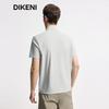 DIKENI Men's Cool-Touch Antibacterial Zipper Stand-Collar Short-Sleeve T-Shirt