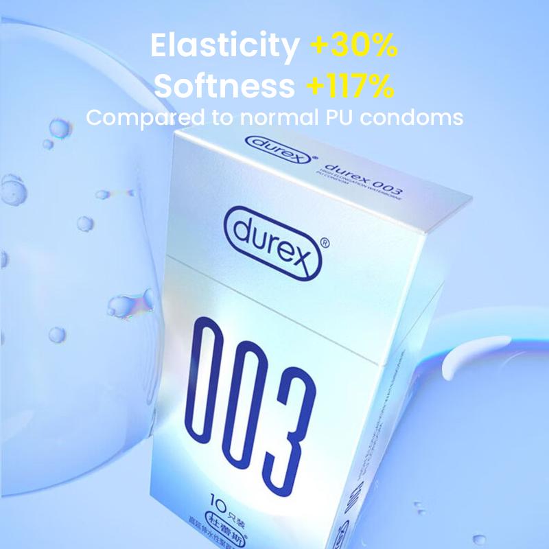 Durex 003 Condom High Elongation Waterborne PU Condom 10 Pcs/box