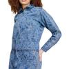 Women's Adidas Originals London Jackets Women's Medium Vintage Denim Blue Turtleneck Moderate