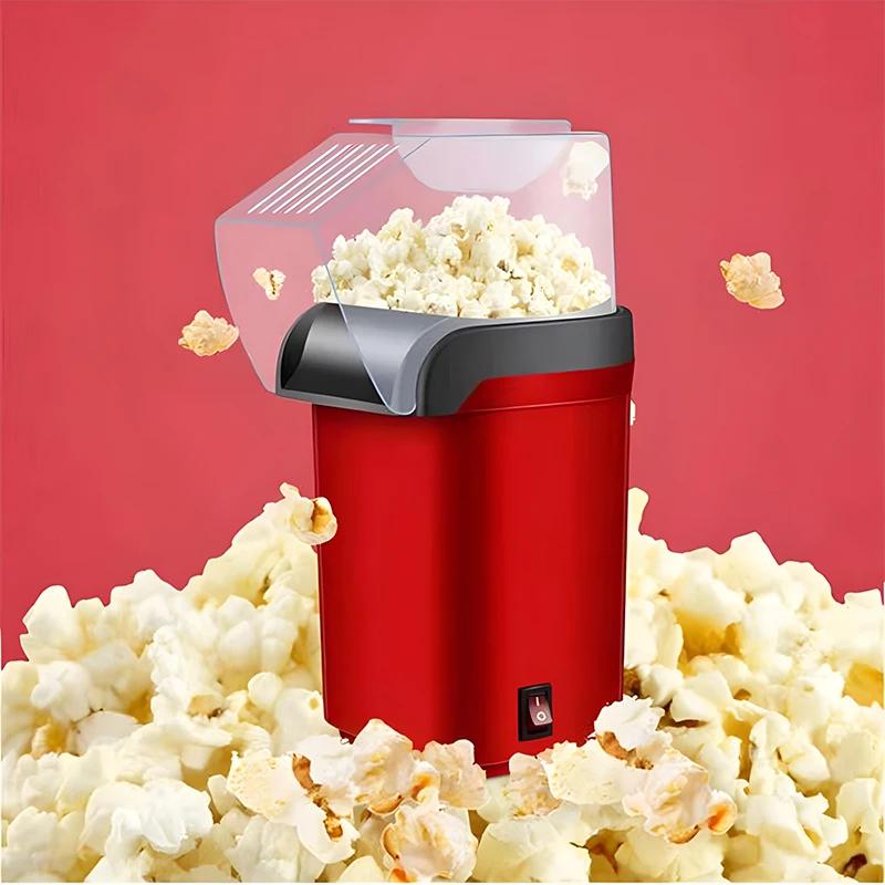 Electric Popcorn Machine Portable and Fully Automatic for Home Use 220V Rapid Production 1200W Kitchen Mini Popcorn Cooker