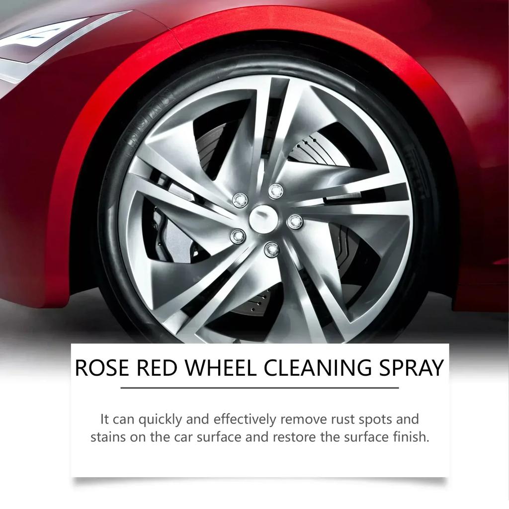 120ml Tire Cleaner Spray  Car Wheel Cleaner For Tires Long-Lasting Wheel Care Products Rim Cleaner Spray For Vehicles Trucks RVs