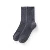 Pure Cashmere Mid Calf Socks Men Women Solid Color Casual Soft Warm Fall Winter
