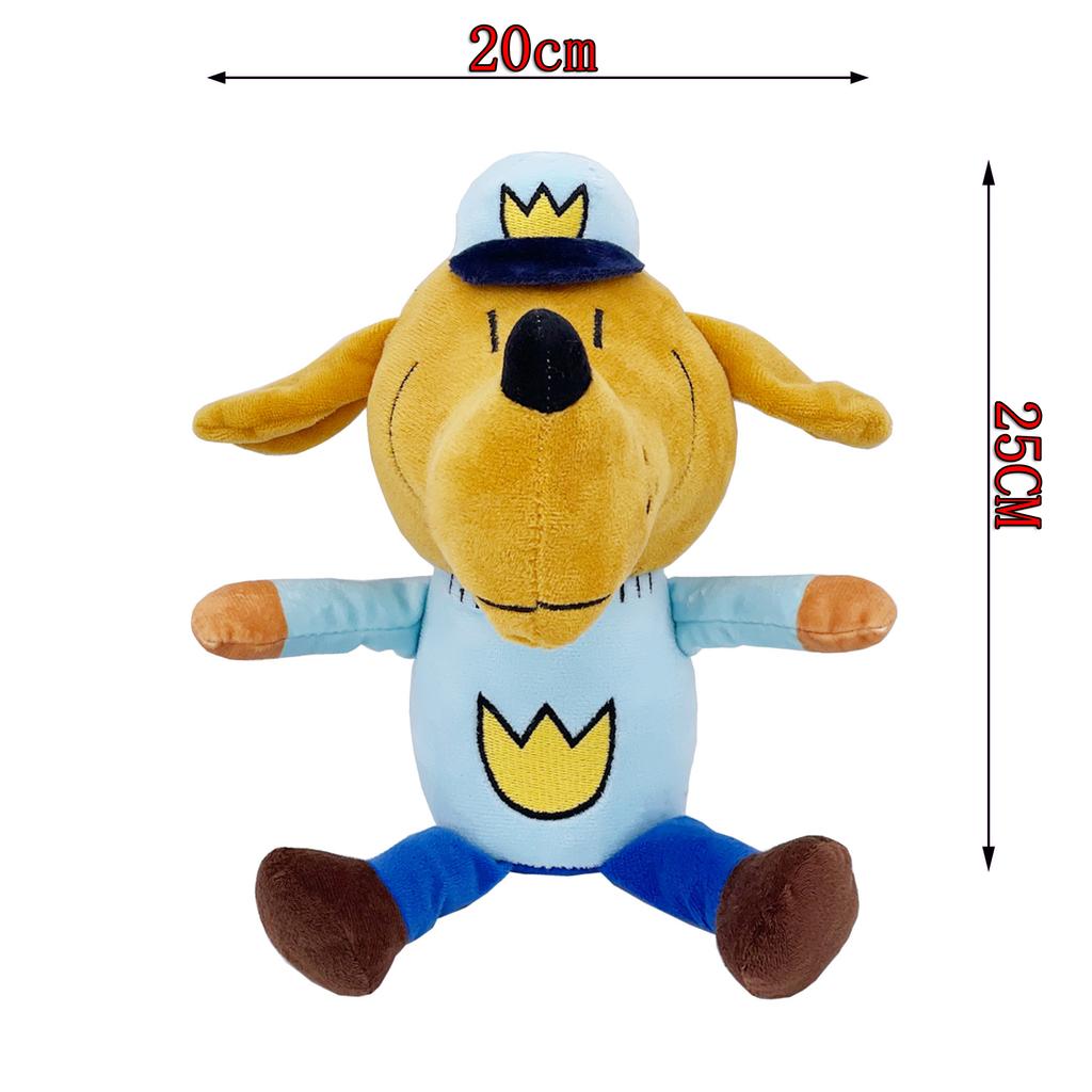 25cm Cute Dog Man Plush Toys Dogman Soft Stuffed Doll Cartoon Petey the Cat Puppy Chief Plushie Animals Figures Birthday Gifts