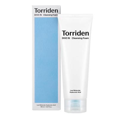 Torriden DIVE-IN Cleansing Foam Face Wash 150ml., Hydrating Daily  Sensitive Skin, with Hyaluronic Acid,Vegan and Cruelty Free