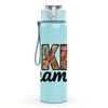 1PC Inked Mama Retro Bold Letter Print 750ml Color Plastic Sports Water Bottle Leakproof Flip Straw Lid Suitable for Sports Office Home Use