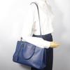 PRADA Galleria Tote Bag 2WAYShoulder Blue Safiano Women Used