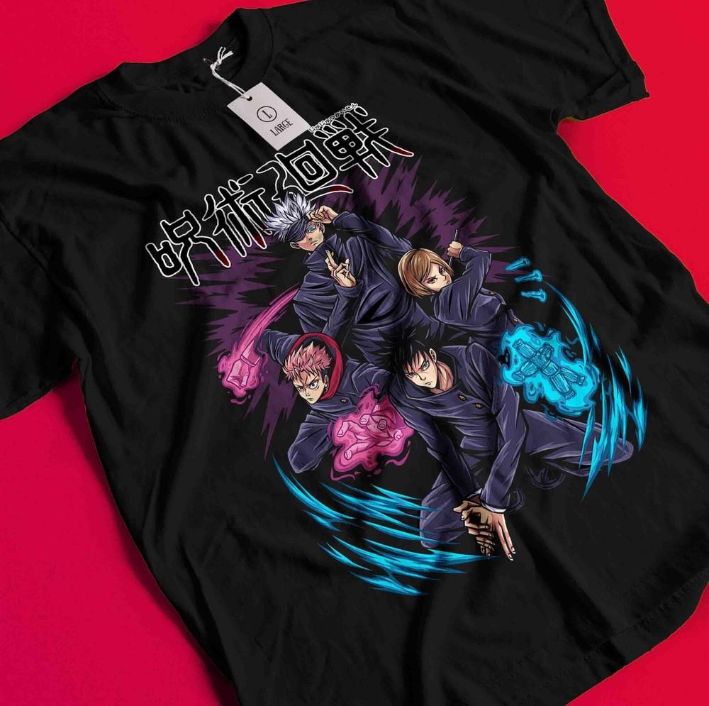 

Gojo Satoru T-Shirt Sukuna Shirt Jujutsu Kaisen Tshirt JJK Megumi Nobara Itadori BB595 XL