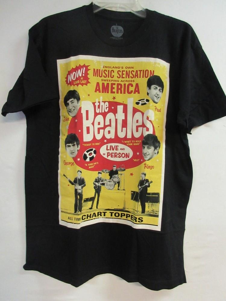 ОФИЦИАЛЬНЫЙ МЕРЧ THE BEATLES ХИТ-ПАРАДЫ 2017 ГРУППА КОНЦЕРТ МУЗЫКА БОЛЬШАЯ Унисекс Футболка XXXXL