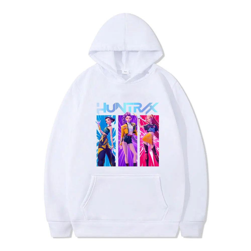 Kpop Demon Hunters Rumi Mira Zoey Graphic Hoodie Male Fashion Casual Fleece Pullover Men Women Vintage Oversized Hoodies