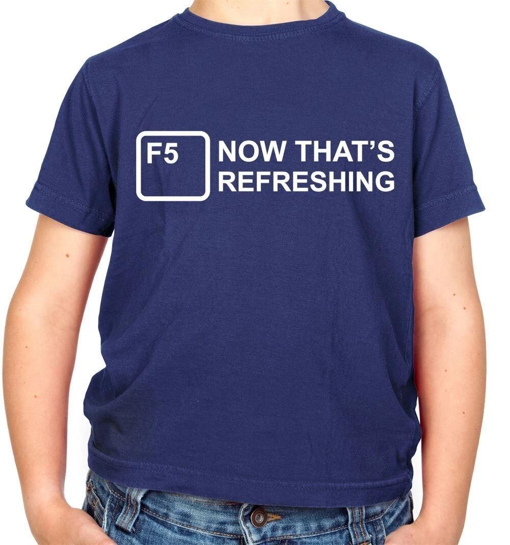 F5 Now This Is Refreshing - Kids T-Shirt - Nerd Geek Computer Keyboard 130