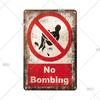 Warning No Farting Slogan Vintage Metal Tin Signs Home Bar Pub Decorative Plates Danger Retro Sign Wall Stickers Art Poster