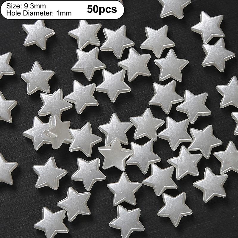 50Pcs 11Mm Acrylic Imitation Pearls Cartoon Bowknot Suitable For Making Bracelet Necklace Needlework Diy Accessories