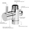 3-way Switch Valve Tap Adapter G1/2 Inch - Shower T Adapter, Brass Diverter For Tap For Hand Shower - Ri