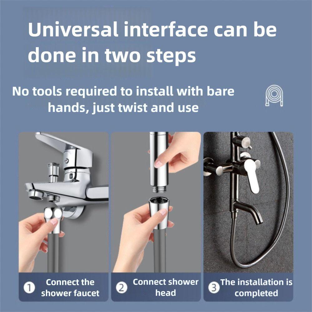 Replacement Handheld Shower Head Hose Explosion-proof Silicone Spray Water Pipe Flexible Anti Winding Shower Extension Tube