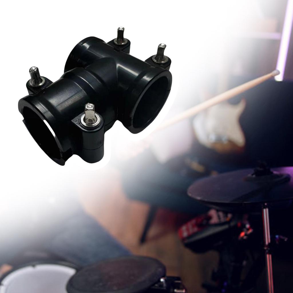 Elektroniczny Uchwyt Klemowy Klips do Bezpiecznego Montażu Stabilne Połączenie Ramy Perkusyjnej Plastikowy Elektroniczny Uchwyt do Racka Perkusyjnego