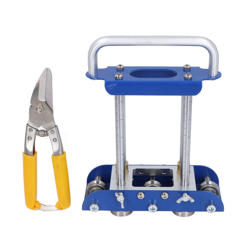 3 Station Edge Roller with Shears Sheet Metal Manual Tool 0‑90 Degree Angle Roll Bending Machine for