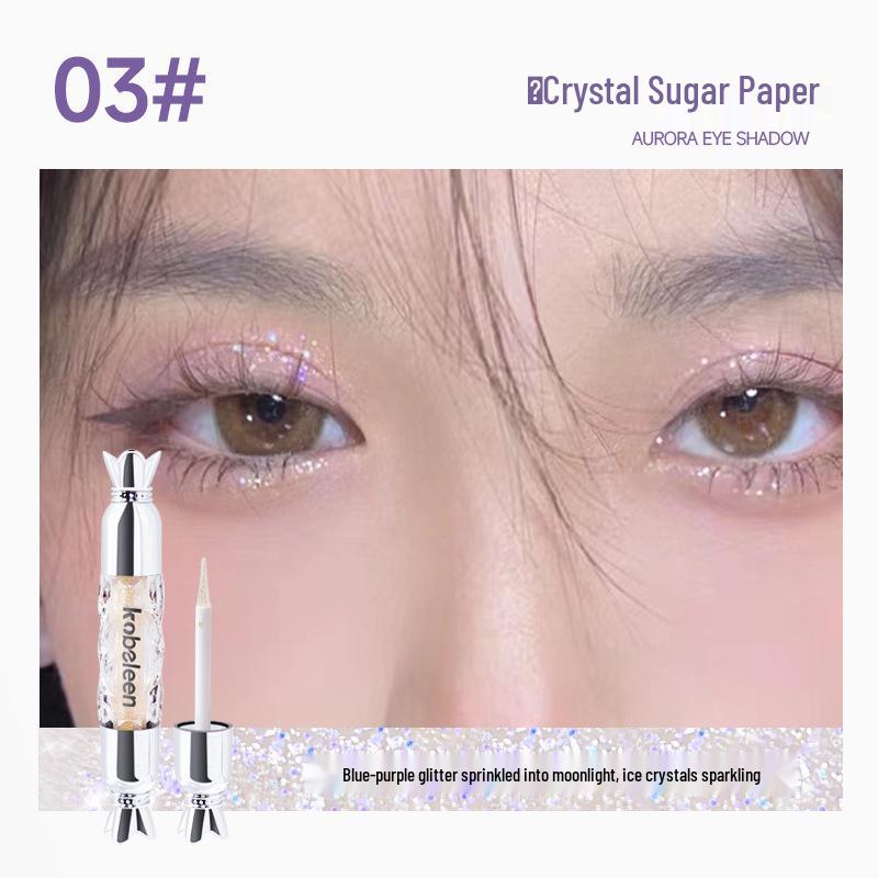Kobeleen Luminous Liquid Eyeshadow with Fine Glitter for Under-Eye Highlighting 1.8g