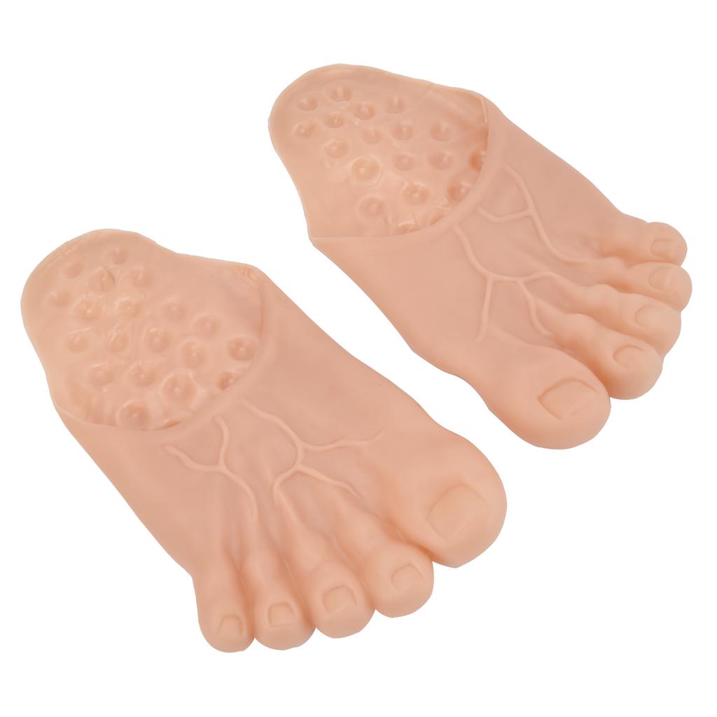 1 Paar Große Fuß Hausschuhe Schuhüberzug Halloween Cosplay Kostüm Requisiten Partyzubehör Gelblich