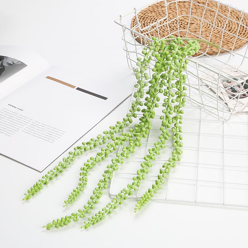 Artificial Greenery Succulents Rattan String Wall Decor