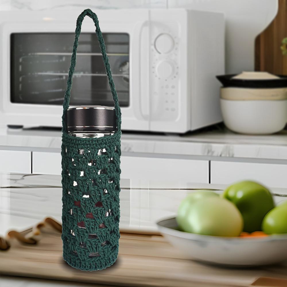 Ručně vyrobený návlek na kelímek na vodu Opakovaně použitelný sáček na kelímek Příslušenství Obal na láhev na vodu