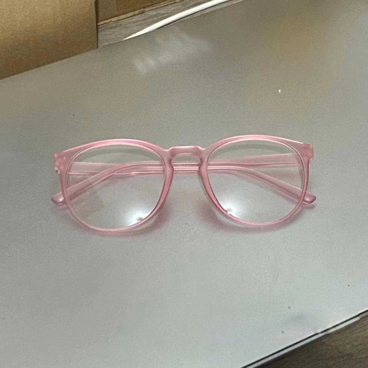 

Масово Виготовлена Домашня Вода Колір Рожевий Сірий Синій Край Оправа для Окулярів Показує Обличчя Маленька Субкультура Миле Фото Кос Японський Милий myopia mirror 300 degrees рожевий