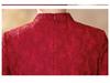 2025 Spring Red Lace Qipao: Young Plus Size Three-Quarter Sleeve A-Line Dress for Mothers at Wedding Banquets