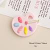 Colorful Artist Palette Resin Flatback Charms Cartoon DIY Decoration for Hairpin Phone Case Keychain Shoe Ornament Making