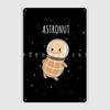 Astronaut Peanut Spaceman Metal Plaque Poster Wall Decor Cinema Custom Cinema Kitchen Tin Sign Poster