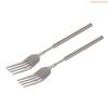 K1AE 2pc Extendable Barbecue Forks Stainless Steel Construction Portable Cutlery For Outdoor Cooking Roasting And Serving