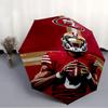 Printed San Francisco 49ers LOGO Folding Umbrella,Outdoor,Leisure,And Travel Umbrella,Durable Umbrella Fabric,Birthday And Holiday Gift