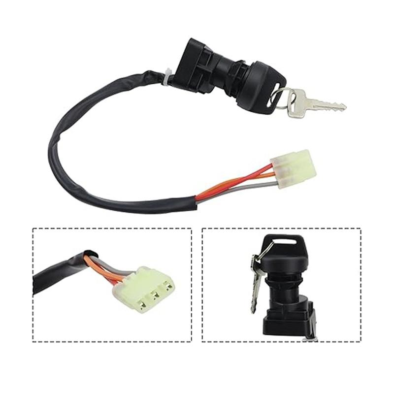 3 Pin Ignition Key Switch For Arctic Cat ATV 3430-040 250 300 400 500 2X4 4X4 37110-05G00 37110-07G00 Motorcycle Parts