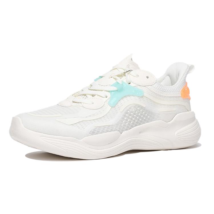ANTA Variety Training Collection Training Shoes Women's Low top Ivory White/Dazzling Neon Orange 122127720-3