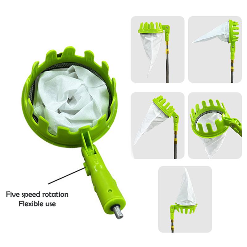 Garten Obstpflückkopf Obstgarten Apfel Birnen Orange Hoher Baum Pflückwerkzeug Fruchtauffangsack Abnehmbar Bauernhof Früchte Sammler