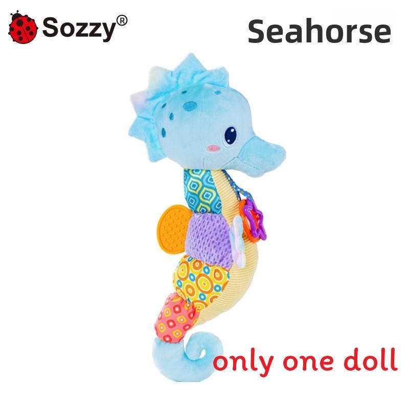 

Sozzy Marine Animal Plush Music Toy With Hanging Feature For Infant Learning And Development синий