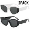2PACK New Fashion Cat Eye Sunglasses Women Multi-Color Gradient Vintage Shades Luxury Brand Designer Fashion Sun Glasses UV400