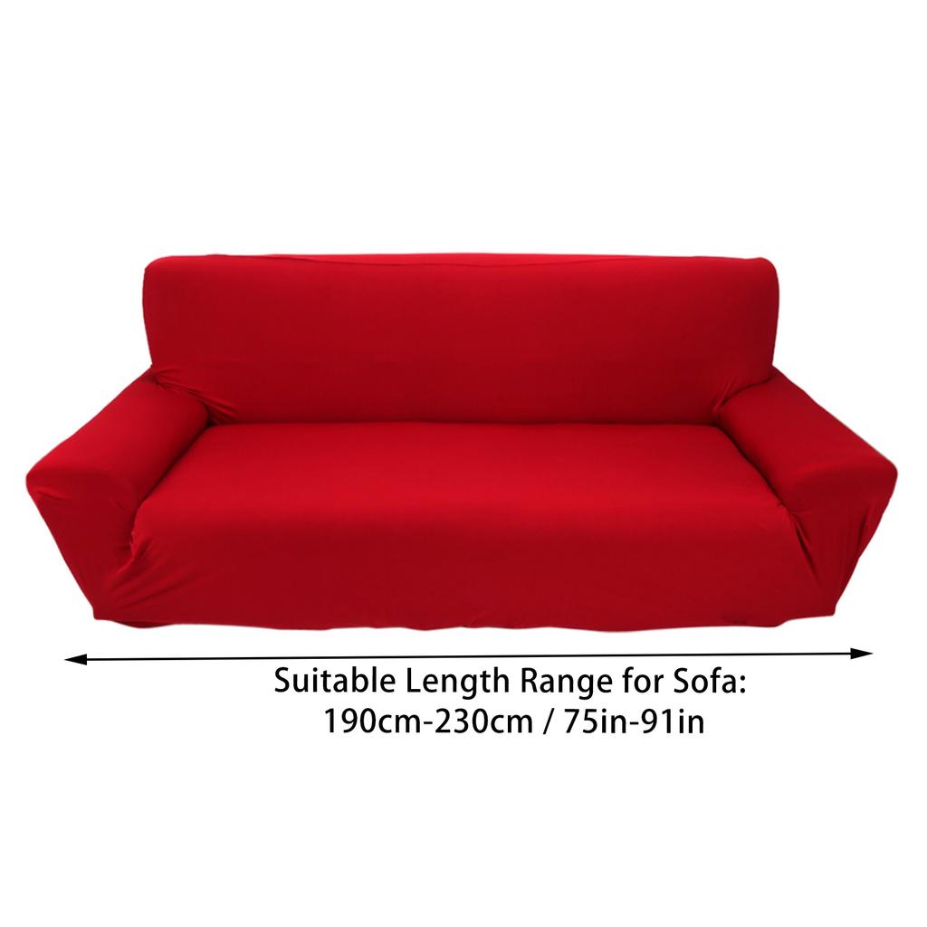 7 Solid Colors 3 Seater Household Stretch Elastic Sofa Couch Protective Slipcover Hot Sale