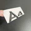 3D ABS Chrome Black A3 A4 A6 Logo Letters Rear Trunk Emblem Badge Sticker Decals For B A3 A4 A6 Car Accessories