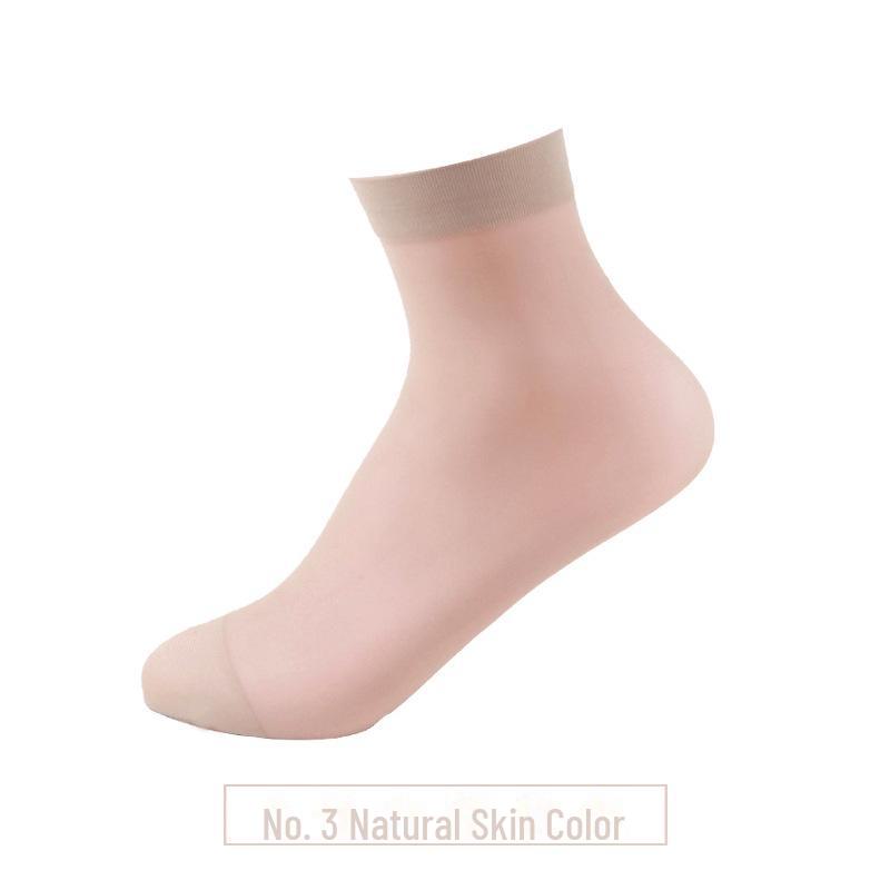 

Женские летние тонкие носки средней длины, однотонные, длиной от икры до колена, облегающие и мягкие Lycra core-spun silk socks
