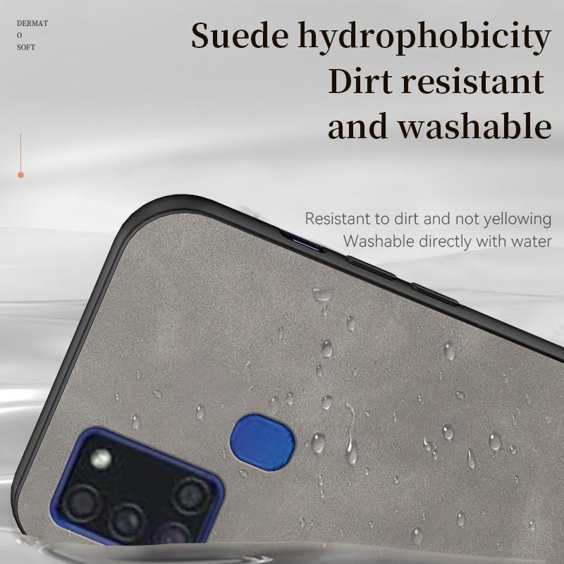 Pentru Samsung A21S Husă Cadru Moale Rezistent la Șocuri Textură Piele Husă Telefon Pentru Samsung Galaxy A21S A 21S A21 S Silicon Capac Spate