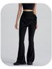 High-Waist Butt-Lifting Yoga Pants with Skirt Overlay for Women - Flared, Tight-Fitting, Anti-Exposure Fitness & Pilates Wear