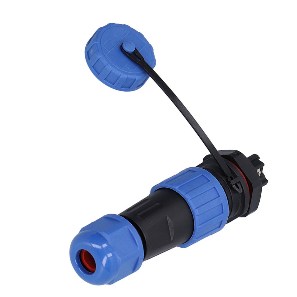 IP68 Waterproof Aviation Plug Socket Set LP16 3Pin Weld Free Back Nut Type Male Female Butt Terminal