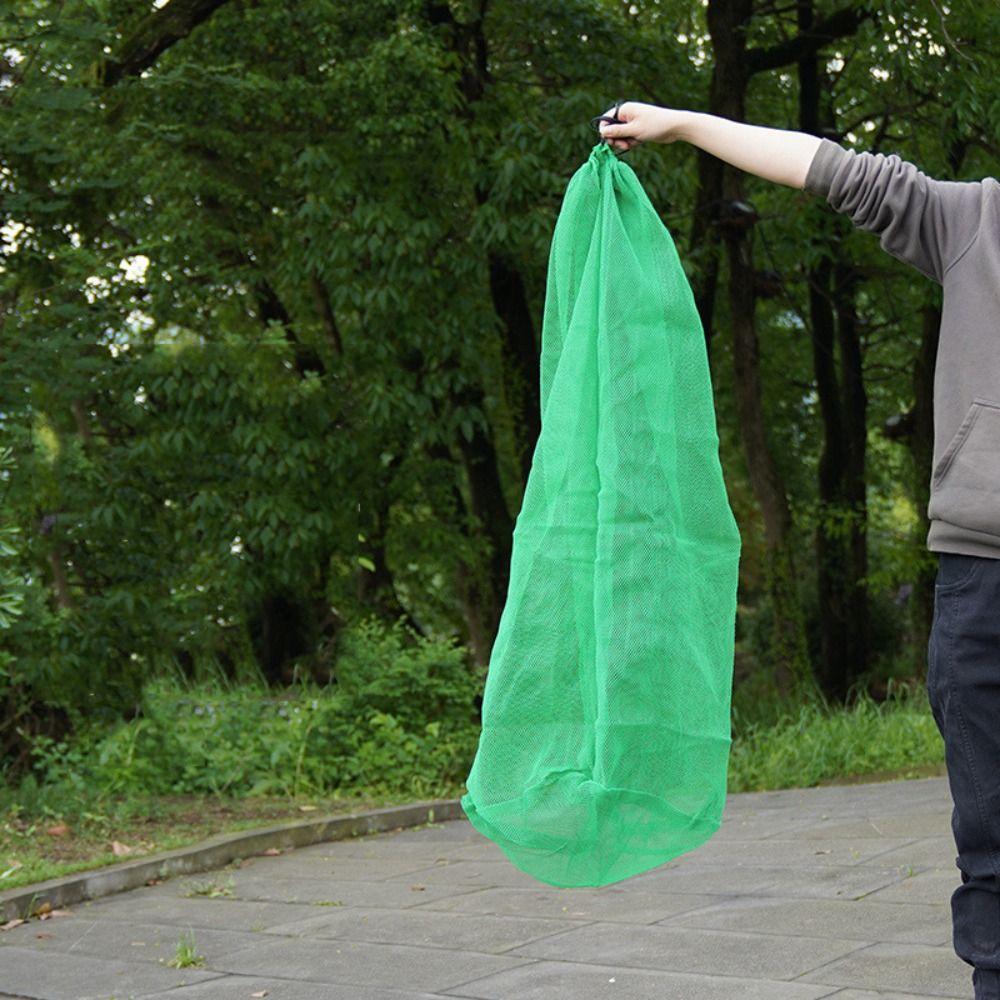 Nylon Green Fish Cage Foldable Thread Collapsible Fish Cage Lightweight Fishing Net Bag  Fishing