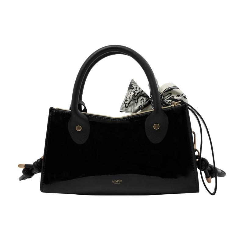 Borsa cosmetica/necessaire Armani [Borsa Personalizzata] Nero Retrò Intelligente Semplice Nicchia di Alta Gamma Autunno Inverno alla Moda per il Pendolarismo Donna nero retrò arte