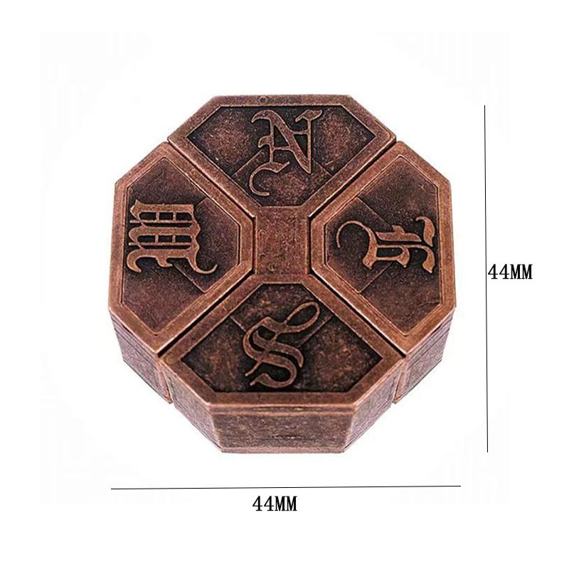 

Bagua Lock Puzzle Disentanglement Brain Teaser Metal Educational Toys For Kids Teens IQ Test Mind Challenging Games