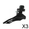 3x Mountain Front Derailleur 31.8mm Bottom / Top Pull
